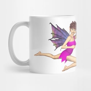 No Limits cute elf faerie fairy flying through air dragon wings Mug